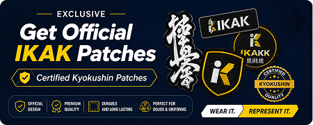 Official Kyokushin Kanji Chest Embroidery Patch